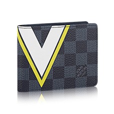 Louis Vuitton N64010 Schlanke Geldbörse Damier Cobalt Canvas