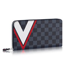 Louis Vuitton N64013 Zippy Organizer Damier Cobalt Canvas