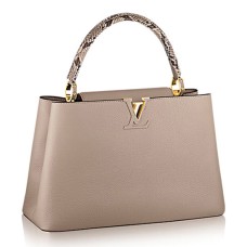 Louis Vuitton N91711 Capucines MM Tragetasche Taurillon Leder